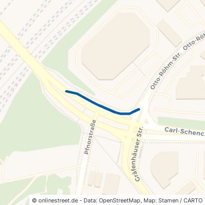 Anschluss Otto-Röhm-Straße > B 3 Darmstadt Gewerbegebiet Nord 