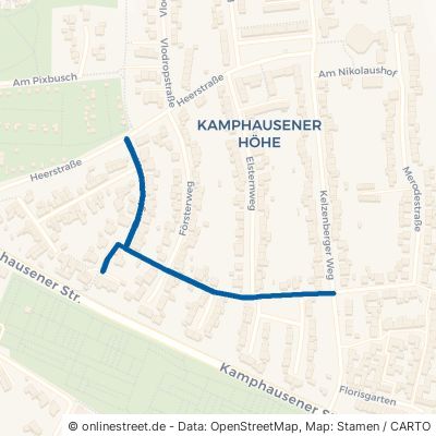 Burgherrenstraße Mönchengladbach Kamphausener Höhe 