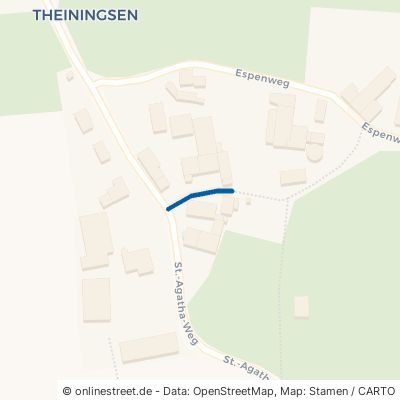 Dunkle Straße Möhnesee Theiningsen 