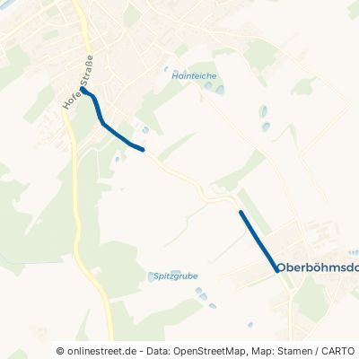 Plauensche Straße Schleiz Oberböhmsdorf 