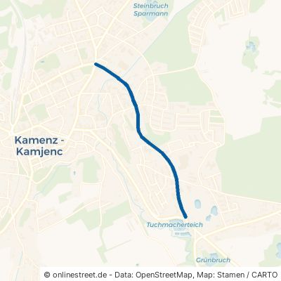 Hohe Straße Kamenz Eselsburg 