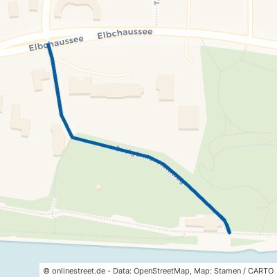 Övelgönner Hohlweg Hamburg Othmarschen 