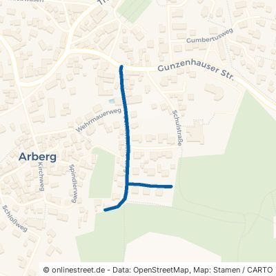 Sommerkellerweg Arberg 