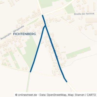 Riesaer Straße Mühlberg Fichtenberg 