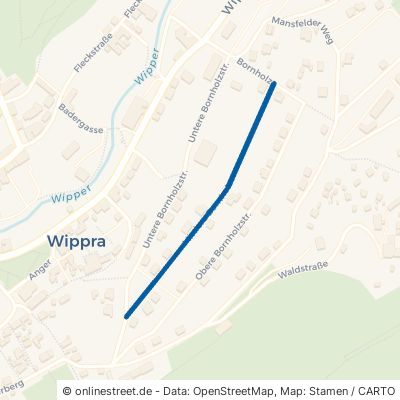 Mittlere Bornholzstraße Sangerhausen Wippra 
