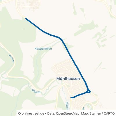 Tiefenbronner Straße Tiefenbronn Mühlhausen 