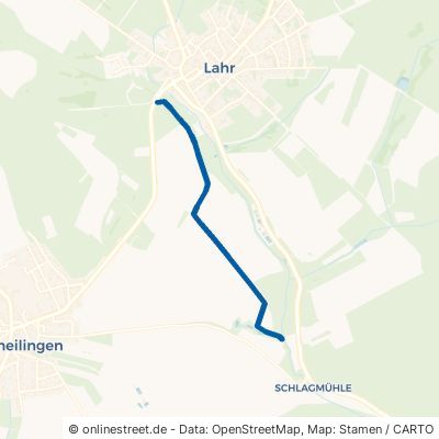 Heunsbacher Weg Waldbrunn Lahr 