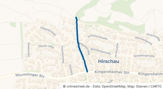 Kreuzlinger Weg Tübingen Hirschau 