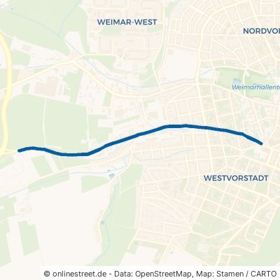 Erfurter Straße Weimar Südweststadt 
