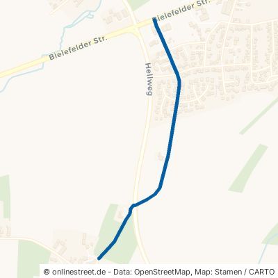 Wellentruper Straße Lage Kachtenhausen 