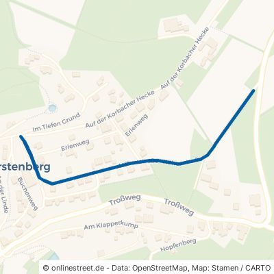 Höhenstraße Lichtenfels Fürstenberg 