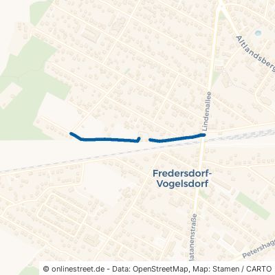 Straße an Der Bahn Fredersdorf-Vogelsdorf Fredersdorf-Nord 