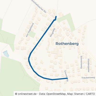 Weinbergstraße Obermichelbach Rothenberg 