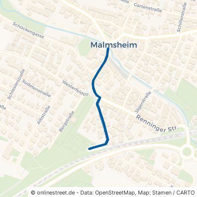 Calwer Straße Renningen Malmsheim 