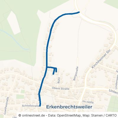 Burgweg Erkenbrechtsweiler 
