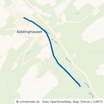 Ritterteichstraße Büren Siddinghausen 