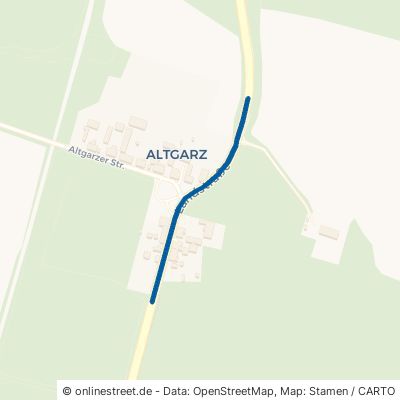 Landstraße Großderschau Altgarz 
