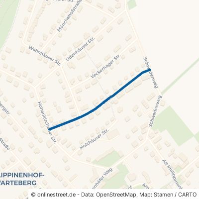 Vaaker Straße Kassel Philippinenhof/Warteberg 