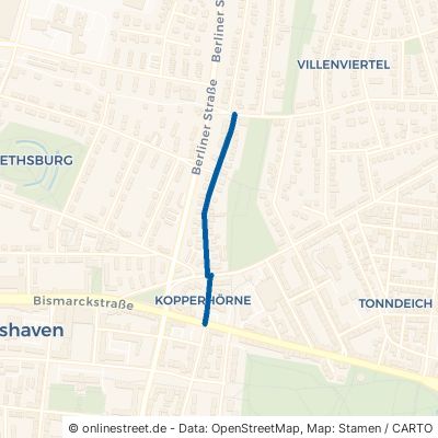 Kopperhörner Straße Wilhelmshaven Heppens 