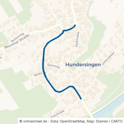 Ortsstraße Herbertingen Hundersingen 