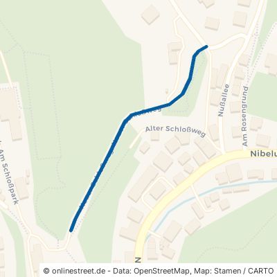Neuer Schloßweg Bensheim Schönberg 