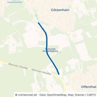 Philippseicher Straße Dreieich Götzenhain 