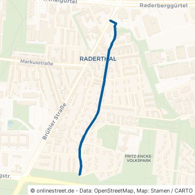 Hitzelerstraße Köln Raderthal 