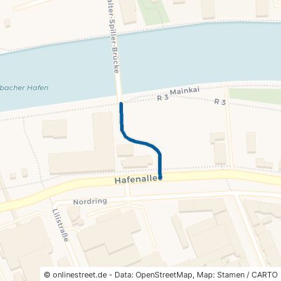 Provisorische Anbindung Zur Walter-Spiller-Brücke Offenbach am Main Kaiserlei 