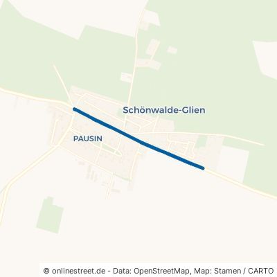 Chausseestraße Schönwalde-Glien Pausin 