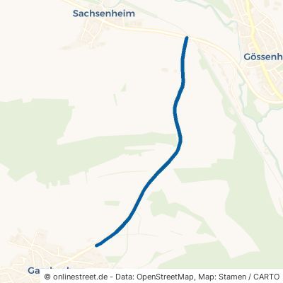 Gambacher Straße Gössenheim Sachsenheim 