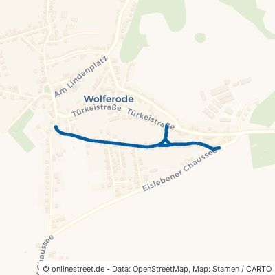 Grüne Straße Eisleben Wolferode 