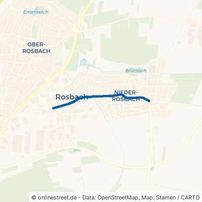 Rodheimer Straße Rosbach vor der Höhe Ober-Rosbach 