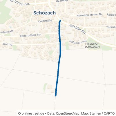 Neubergweg Ilsfeld Schozach 