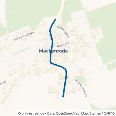 Hauptstraße Landolfshausen Mackenrode 
