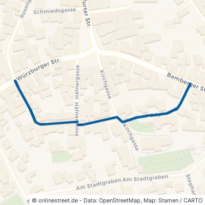 Kardinal-Döpfner-Straße Schwarzach am Main Stadtschwarzach Stadtschwarzach