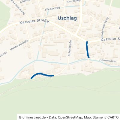 Mühlenstraße Staufenberg Uschlag 
