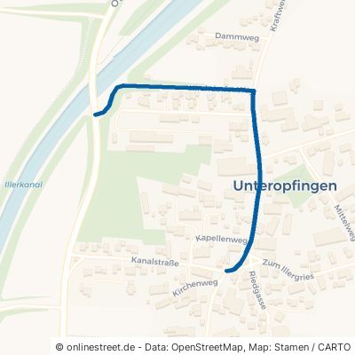 Kirchdorfer Weg Kirchdorf an der Iller Unteropfingen 