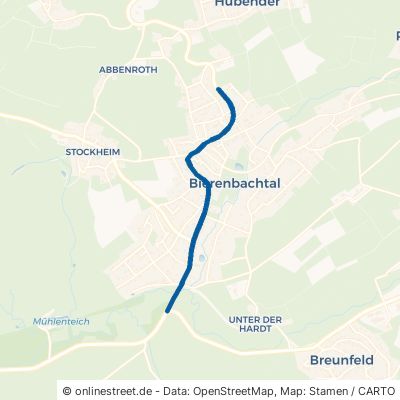 Wiehler Straße Nümbrecht Bierenbachtal 
