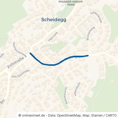 Blasenbergstraße Scheidegg 