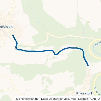 Pfrondorfer Weg Ebhausen Rotfelden 