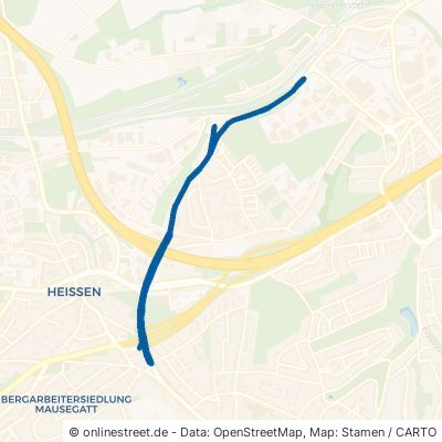 Frohnhauser Weg Mülheim an der Ruhr Heißen 