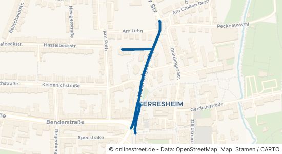 Neunzigstraße Düsseldorf Gerresheim 