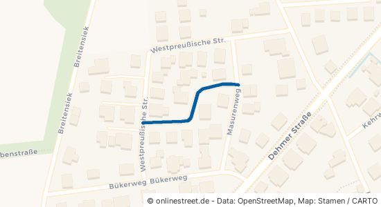 Posener Straße Bad Oeynhausen Dehme 