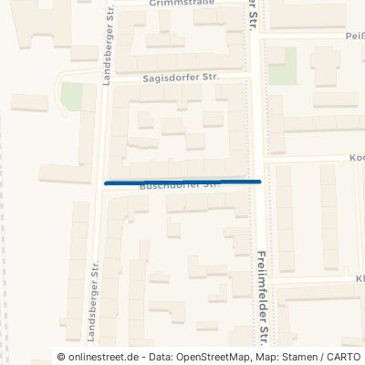 Büschdorfer Straße 06112 Halle (Saale) Freiimfelde Stadtbezirk Ost