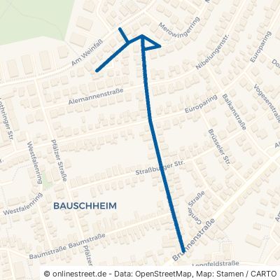 Badener Straße Rüsselsheim am Main Bauschheim 