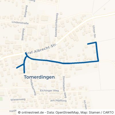 Hahnenweilerstraße Dornstadt Tomerdingen 