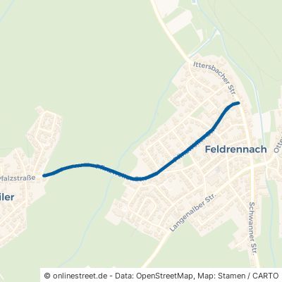 Pfinzweiler Straße Straubenhardt Feldrennach 