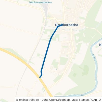 Schkortlebener Straße Weißenfels Großkorbetha 