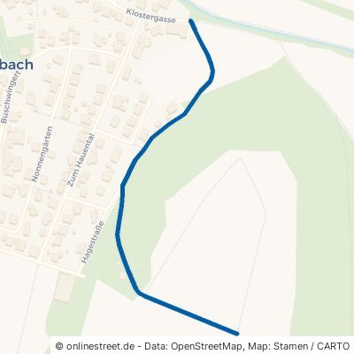 Hohebergweg Helmstadt-Bargen Flinsbach 