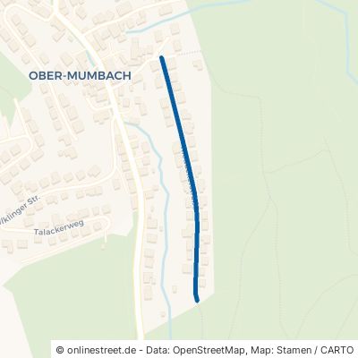 Riedackerstraße Mörlenbach Ober-Mumbach 